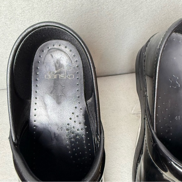 Dansko Women Professional Leather Clogs Black Dark Purple size EU 41/ US 10.5-11 - Picture 15 of 16